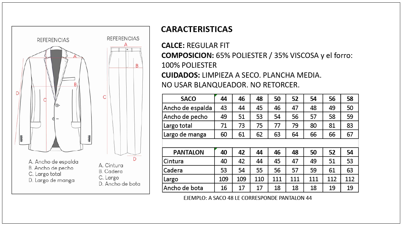 Tabla de Medidas Ambos Britches